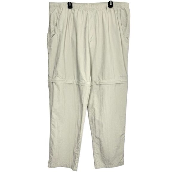 Columbia PFG Silver Ridge Utility Convertible Pant 2XL XXL Zip Off Beige 41x32 - Picture 1 of 9